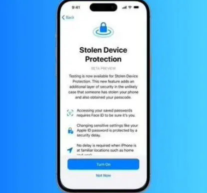 沙嘴街道苹果授权维修店分享被盗设备保护功能开启方法 