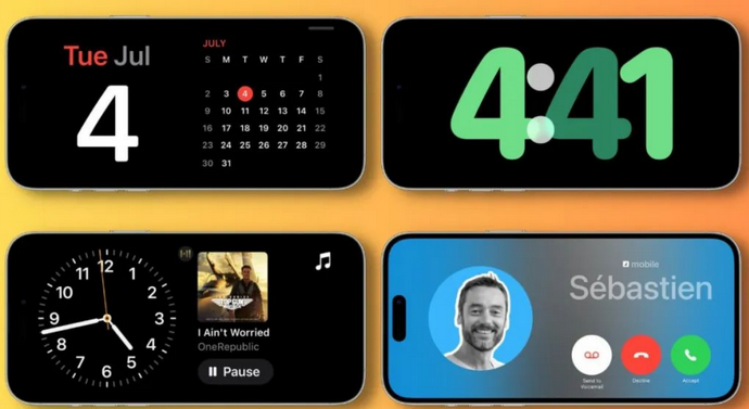 沙嘴街道苹果手机维修分享iOS17横屏充电待机显示有什么好处 