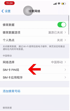 沙嘴街道苹果14维修网分享如何给iPhone14的SIM卡设置密码 