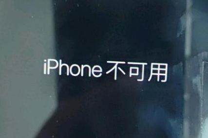 沙嘴街道苹果服务网点分享锁屏界面显示“iPhone 不可用”如何解决 